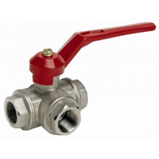kulový kohout 3-cestný 1 1/4" T 